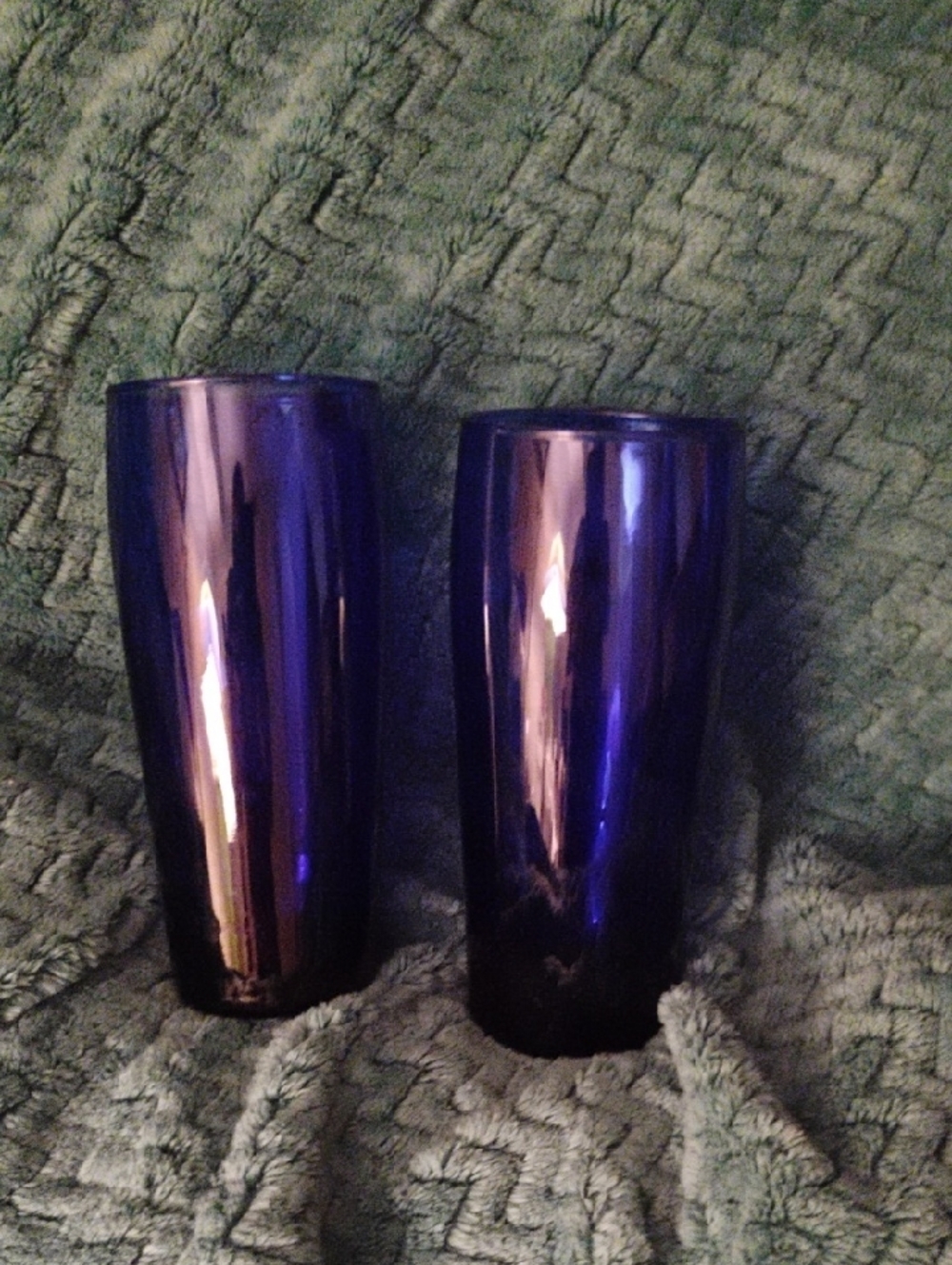 Vintage Cobalt Tall Tumblers